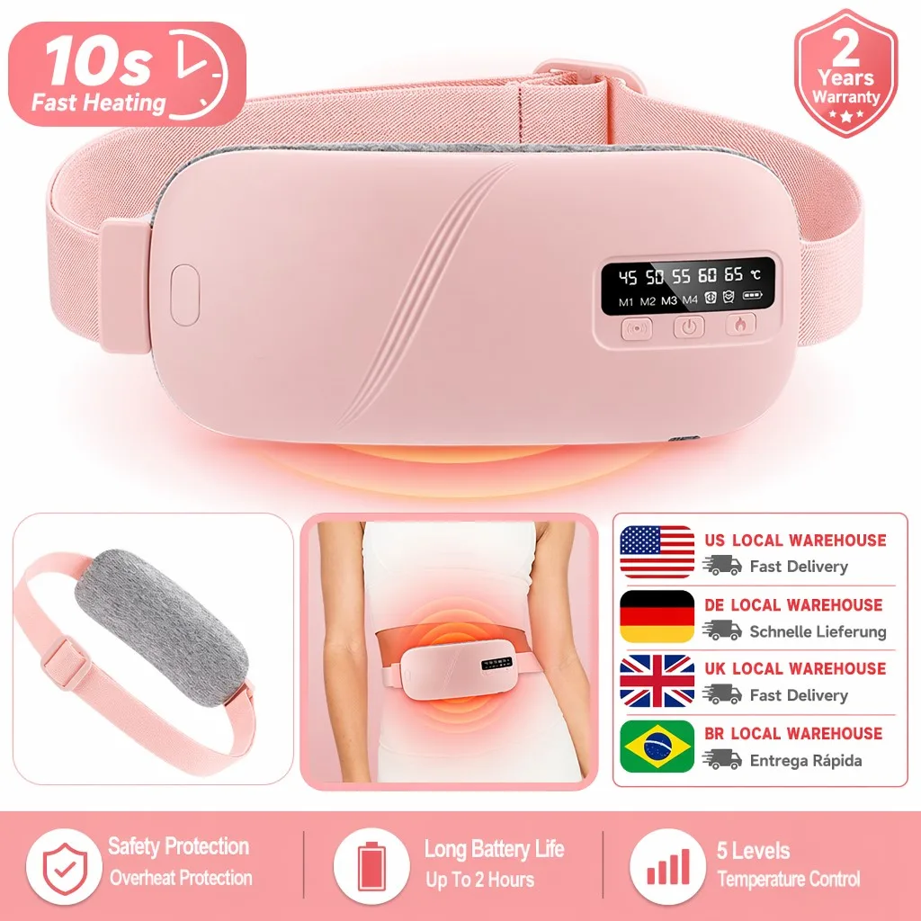 Rechargeable Heated Menstrual Heating Pad for Comfort