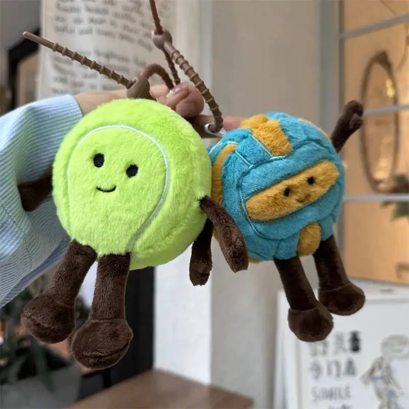 Llavero de Peluche Kawaii con Monedero, Balón Deportivo, Fútbol, Baloncesto, Tenis, Béisbol, Juguete de Peluche, Decoración para Bolsos, Regalos de Cumpleaños para Niñas