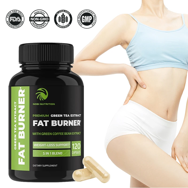 Premium Green Tea Extract Fat Burner - Contains Green Coffee Bean Extract, Men and Women, Boosts Metabolism, Keto Diet Health