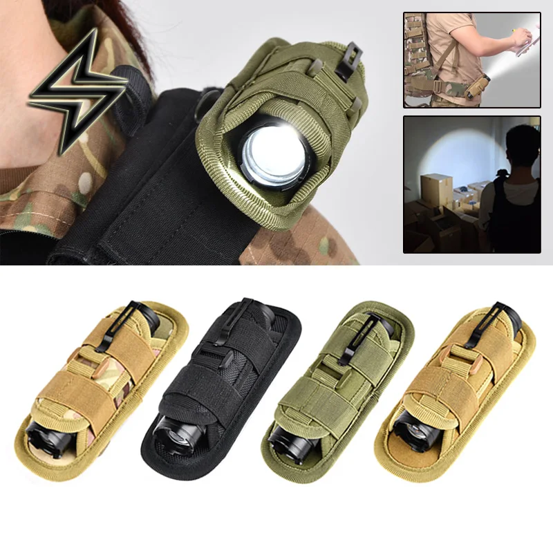 Portable Tactical Flashlight Backpack Shoulder Belt Waistband Lamp Outdoor Camping Hiking Hunting Zoom Strobe Light USB Charging 10m camping atmosphere light string usb charging waterproof lamp for fishing camping