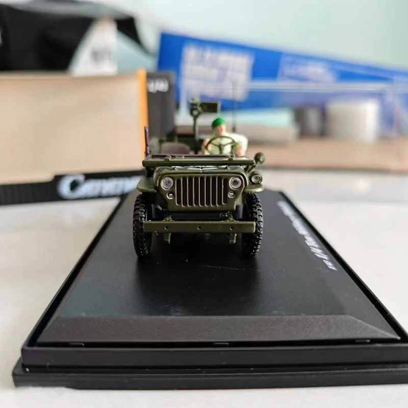 Diecast Alloy Model Car 1/43 Ton Military Vehiele Car Model Alloy Military Jeep Collection Toys for Boys Gif Original Box