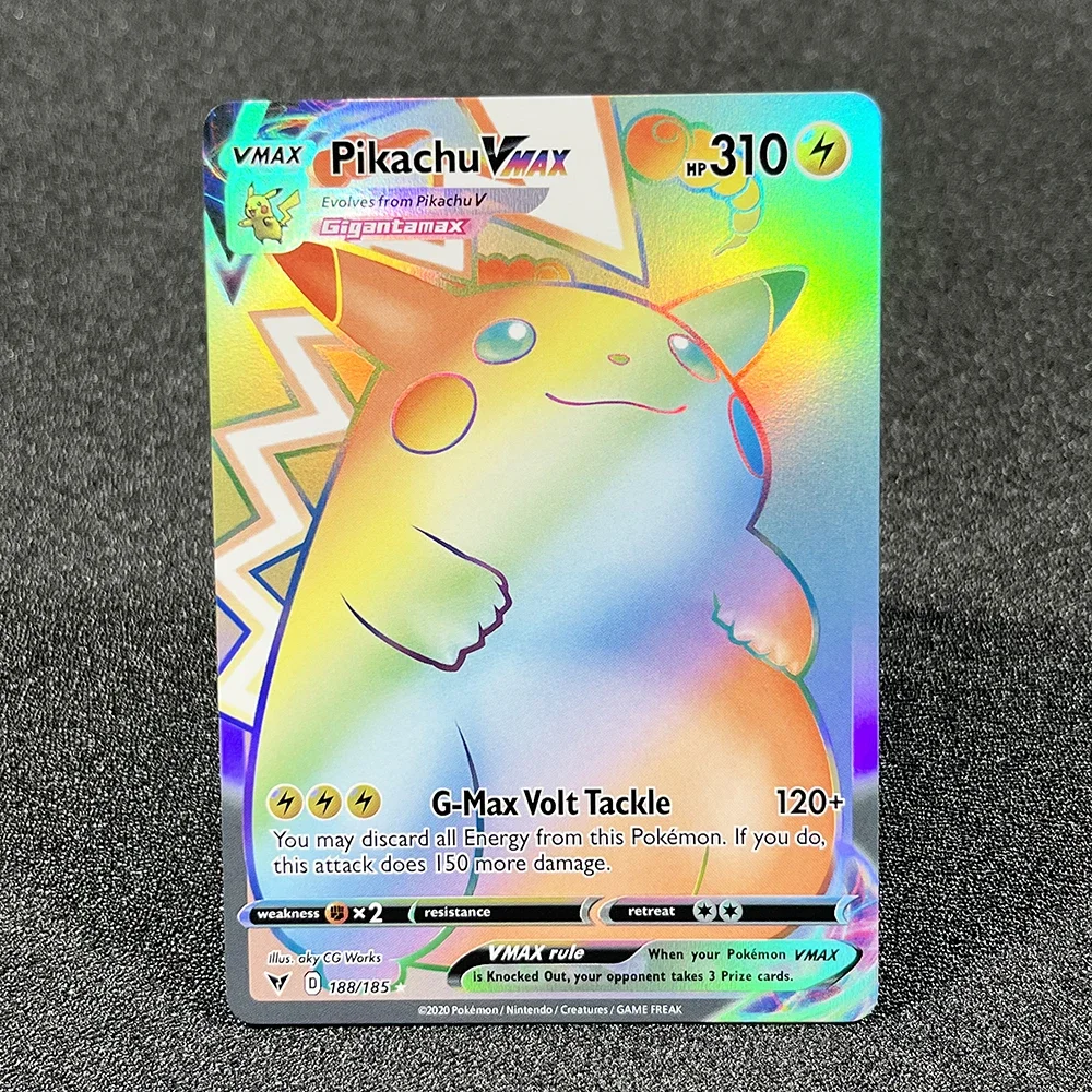 Pokémon Single Cards Sword&Shield Umbreon VMAX Pikachu Pikachu Star Rayquaza Tyranitar Customized Foil Cards Collection PROXY