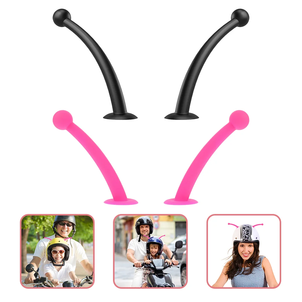 4 Pcs Ski Decoration Propeller Horn Tentacles Decors Suction Cup Lightweight Silica Gel Replaceable