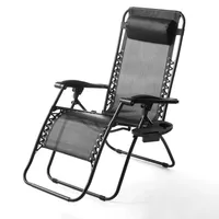 New Outdoor Gravity Recliner Chair Lounger Chaise Lounge Outdoor Sleeping Bed Portable Foldable Chair