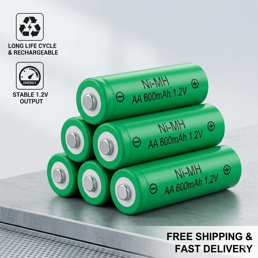 1.2V Aa 600Mah Ni-M…