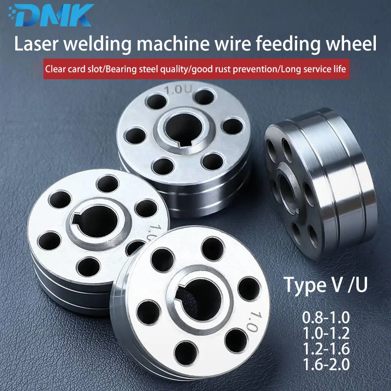 Dmk-wire Feed Machine Roda de Alimentação de Arame U-v-tipo Alumínio Soldagem Fio Especial Laser Soldagem Acessórios