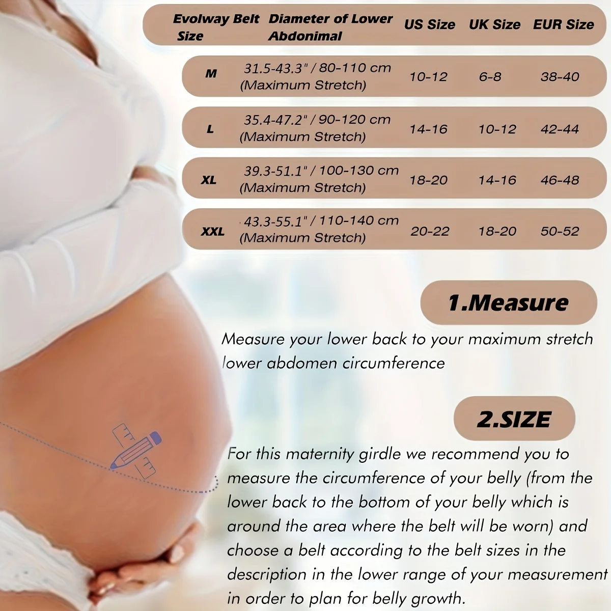 Breathable & Comfortable Back Support Shoulder Strap for Pregnant Women | Elastic, Machine Washable, Detachable,Daily Use
