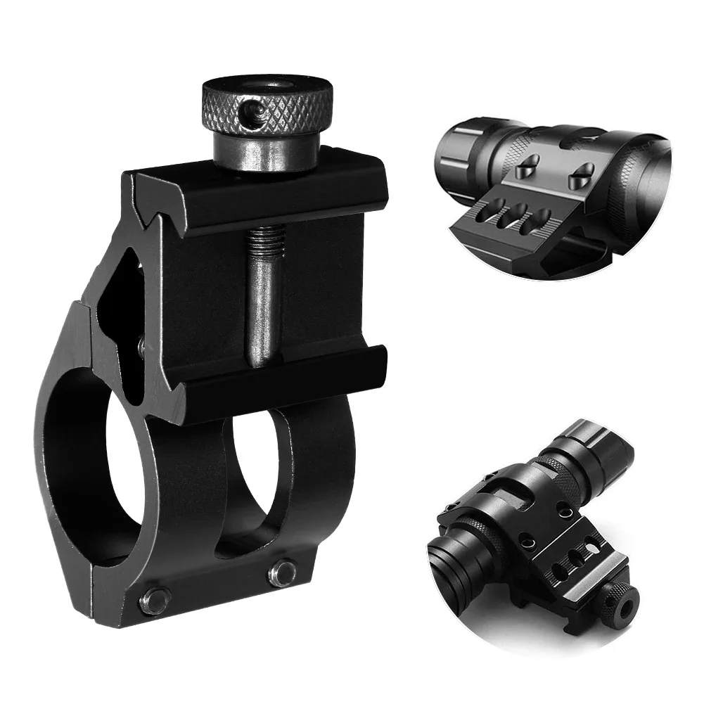 New Tactical Quick Release 25.4mm Offset Flashlight Mount Holder Picatinny Rail Flashlight rail mount 45 Degree Sight 20mm Mount