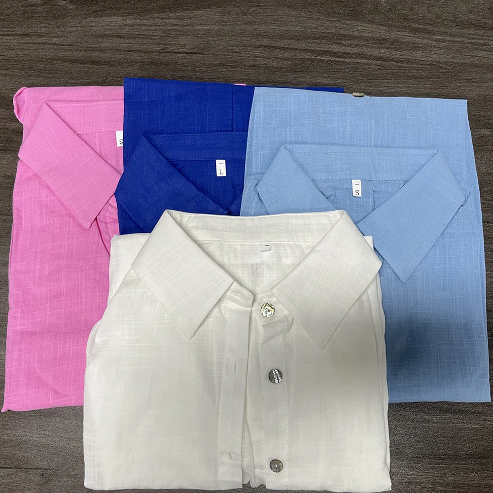 We.Fine เสื้อเชิ้ตผู้หญิงเสื้อแขนยาวหรูหราฤดูใบไม้ผลิวินเทจเสื้อคอปกผ้าฝ้ายสำหรับผู้หญิง