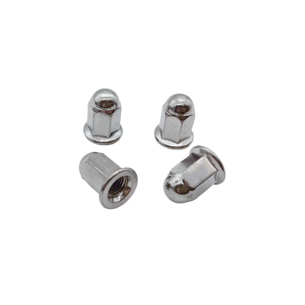 4pcs for Scooter Tricycle Exhaust Pipe Nut Nut 6MMx17-38mm 7- 8MM X18mm Electric Vehicle GY6 Cover Nut Stainless Steel 7MM X32MM