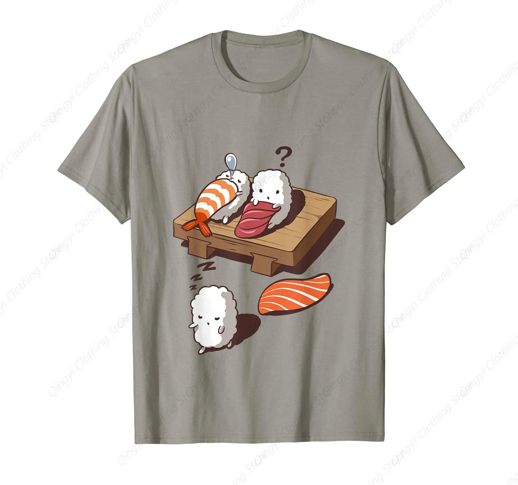 Funny Sleep Walking Sushi, Japanese Foodie T-Shirt