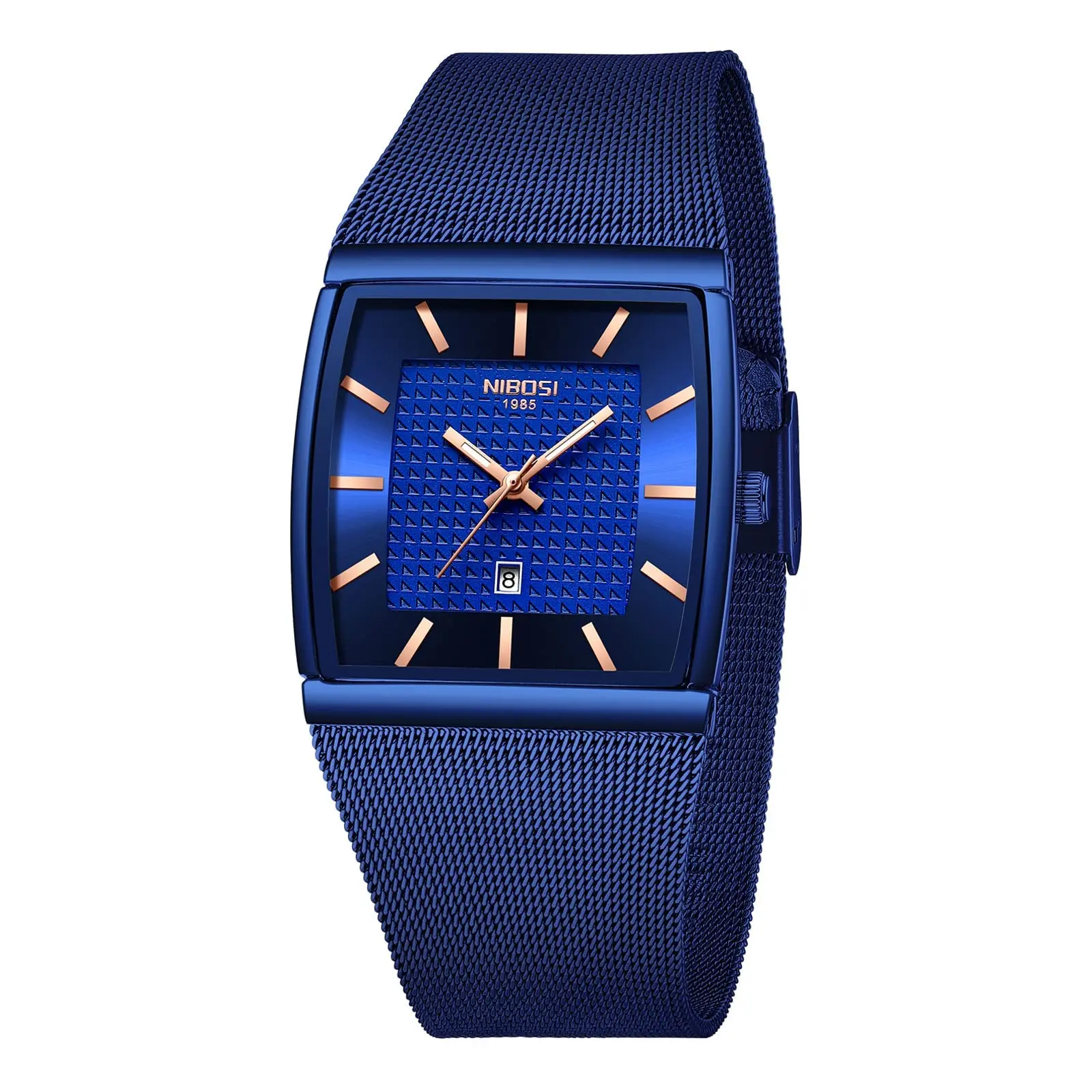 NIBOSI Men Watches Business Square Military Waterproof Sport Analog Quartz Wris…