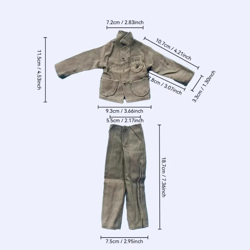 1/6 Schaal Tweede Wereldoorlog Amerikaanse Militaire Uniform Tops Broek Mannelijke Soldaat Kleding Model voor 12Inch Speelgoedfiguren Lichaam geschenken