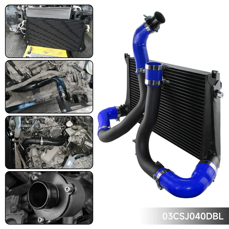 Intercooler Kit 70MM Charge Pipe Kit  For Audi A3/S3 VW GTI MK7 Golf R Skoda Seat 1.8T 2.0T TSI Black/Blue/Red