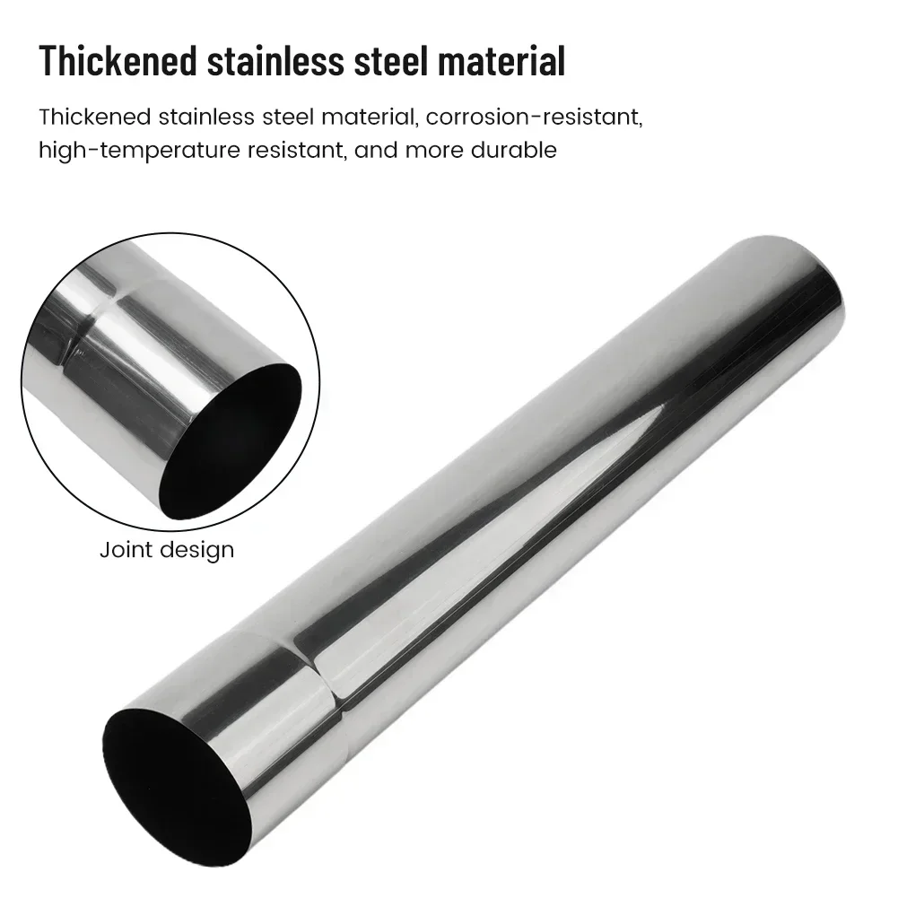 1 Pcs 2.3-inch Stainless Steel Furnace Tube Chimney Water Heater Thickened Exhaust Pipe Flue Heating Equipment 20-40Cm