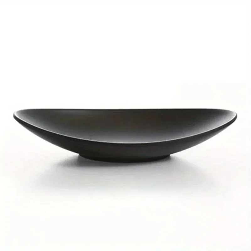 Black Decorative Ring Dish (Oval) - Jewelry Key Tray Organizer, Kitchen Items Storage