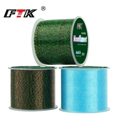 FTK 120M Fluorocarbon Fishing Line 0.14-0.50mm Super Strong Speckle Invisibility Carbon Fiber Coating Nylon Line