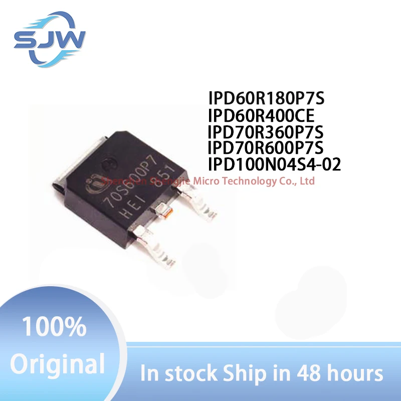 IPD60R180P7S IPD60R400CE IPD70R360P7S IPD70R600P7S IPD100N04S4-02 encapsulation TO-252-3 Field effect transistor (MOSFET)