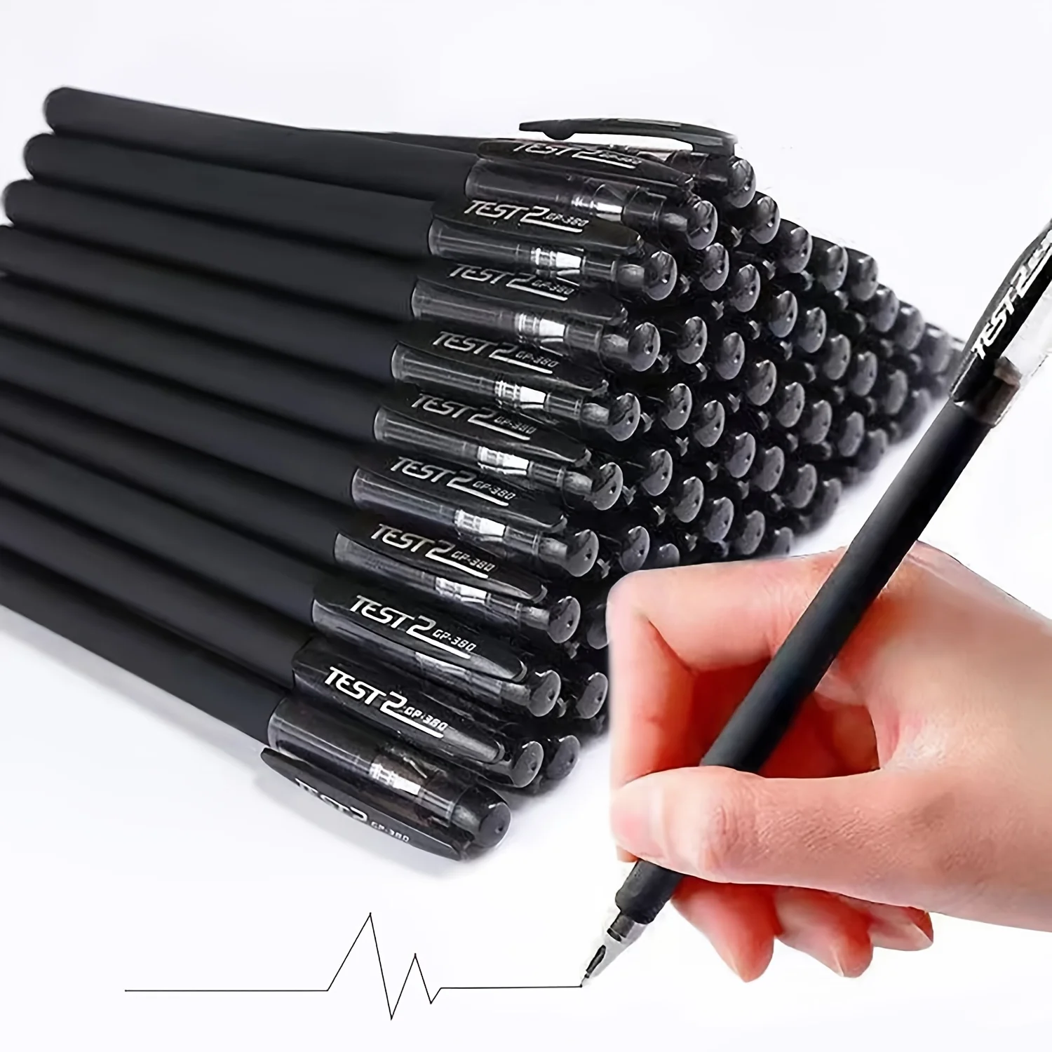 10/20 عبوة من أقلام الجل المحايدة باللون الأسود مقاس 0.5 مم | التجفيف السريع واللوازم المدرسية للكتابة بسلاسة للعمل والدراسة والاستخدام اليومي #1