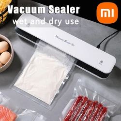 Xiaomi Vacuum Sealing Machine with 30cm Sealing Dry Moist Oily Powder Universal Sealing Machine 110V for Food Preservation