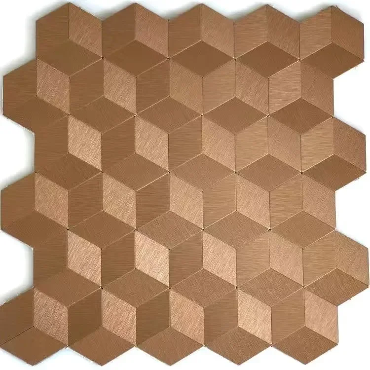 Mosaic Wall Tile Peel And Stick Self Adhesive Waterproof Aluminum Hexagon Kitchen Bath Tile Backsplash Fireproof Kitchenwall