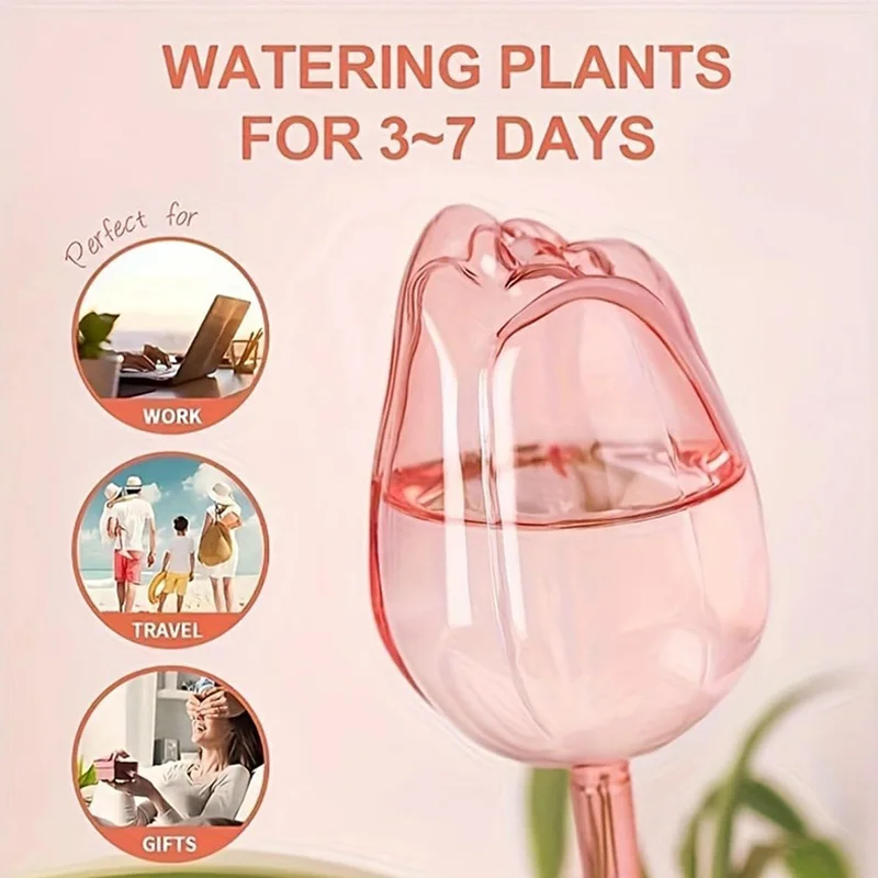 Garden Tulip Plant Watering Balls Suitable For Indoor Outdoor Plants Automatic Plant Drippers Irrigation And Automatic Watering - view 2