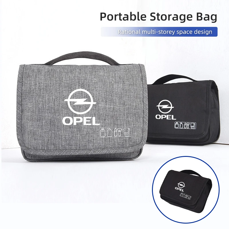 شعار السيارة المحمولة أدوات الزينة Washbag مقاوم للماء السفر النساء حقيبة تخزين مستحضرات التجميل لأوبل أسترا إنسيجنيا كورسا زافيرا ميريفا موك #1