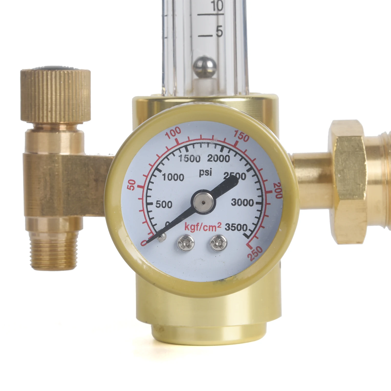 All Brass  Argon/CO2 Mig Tig Flow Meter Gas Regulator Gauge Welding Weld 0-60CFH CGA580 Inlet