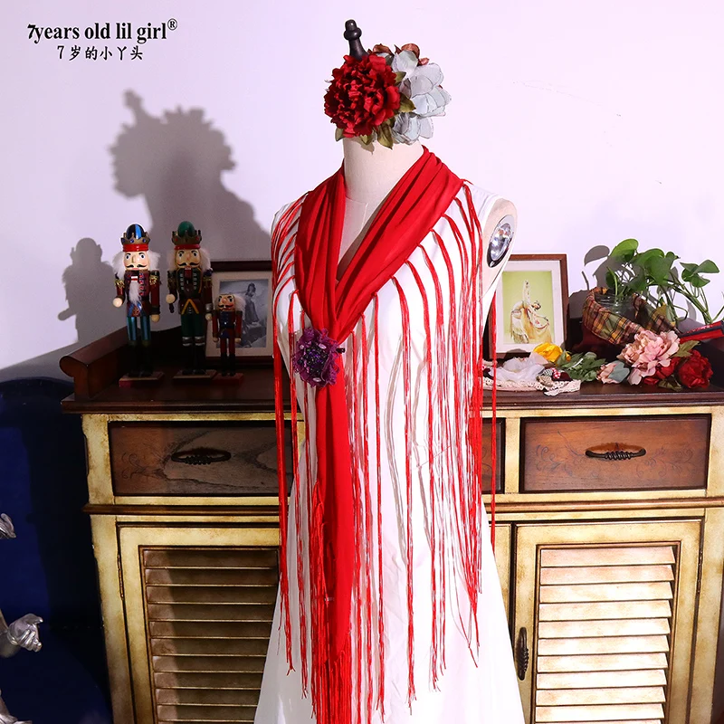 Chusta flamenco z frędzlami Show 2021 Nowość CBD64