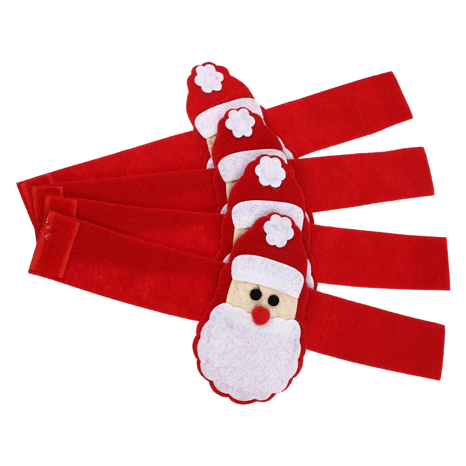 

4 Pcs Napkin Holder Set Christmas Santa Claus Design Decorative Buckle Banquet Party nament Creative Style Kitchen Barware