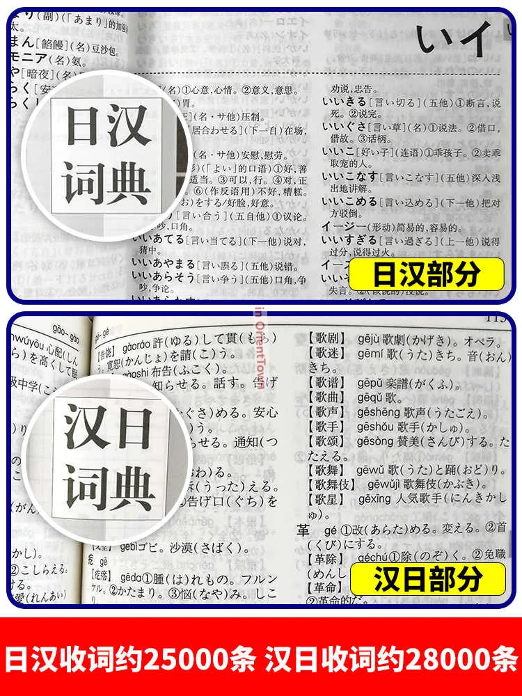 Japan Beginner Reference Book Japanese Chinese Bilingual Learning Dictionary Interpreter Teaching Material Tools CU007