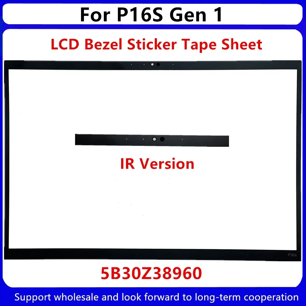Tampa frontal do painel LCD para Lenovo ThinkPad, novo, versão IR, Gen 1, 5B30Z38960, P16S