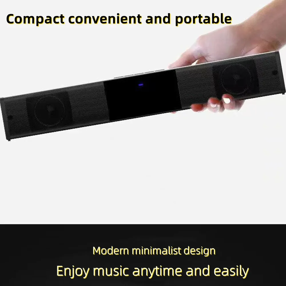 40W 4D Surround Soundbar  Computer Speakers Wired Stereo Subwoofer Sound Bar for Laptop PC Home Theater TV Aux Speaker