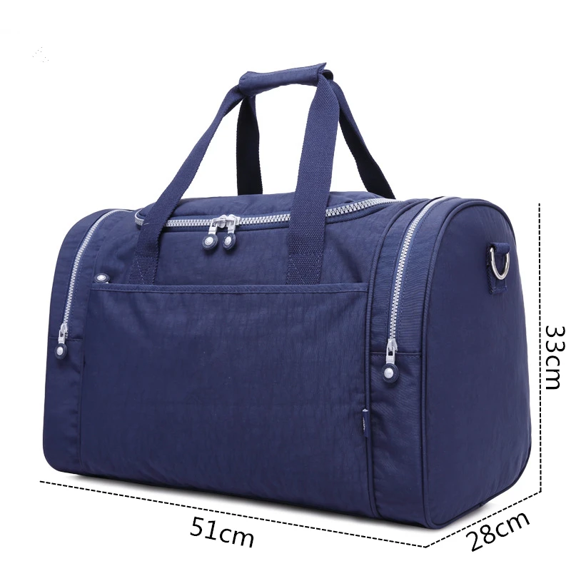 Nesitu Lightweight Big Large Capacity Red Blue Green Coffee Black Nylon Business Trip Laptop Women Men Travel Bag Duffle M0287