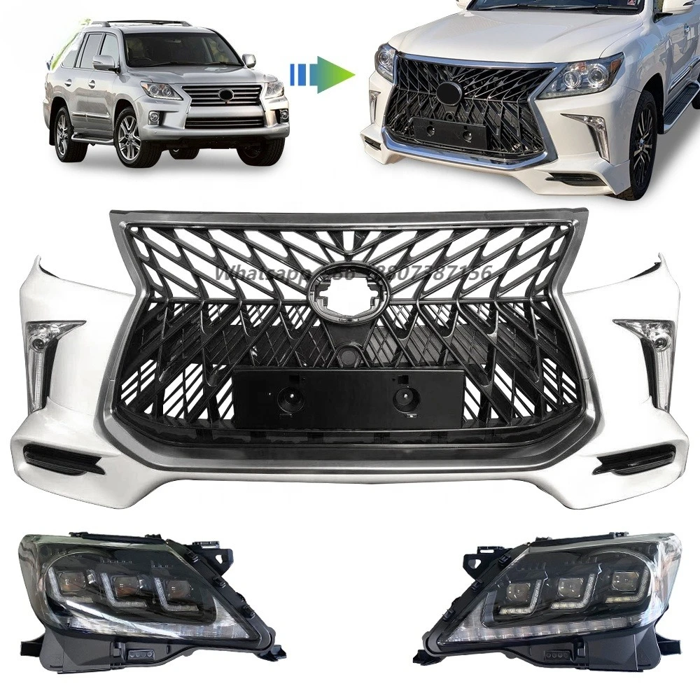 

Front Bumper Bodykit Lx 570 2012-2015 Upgrade to 2018 T-rd Body Kits with Headlight