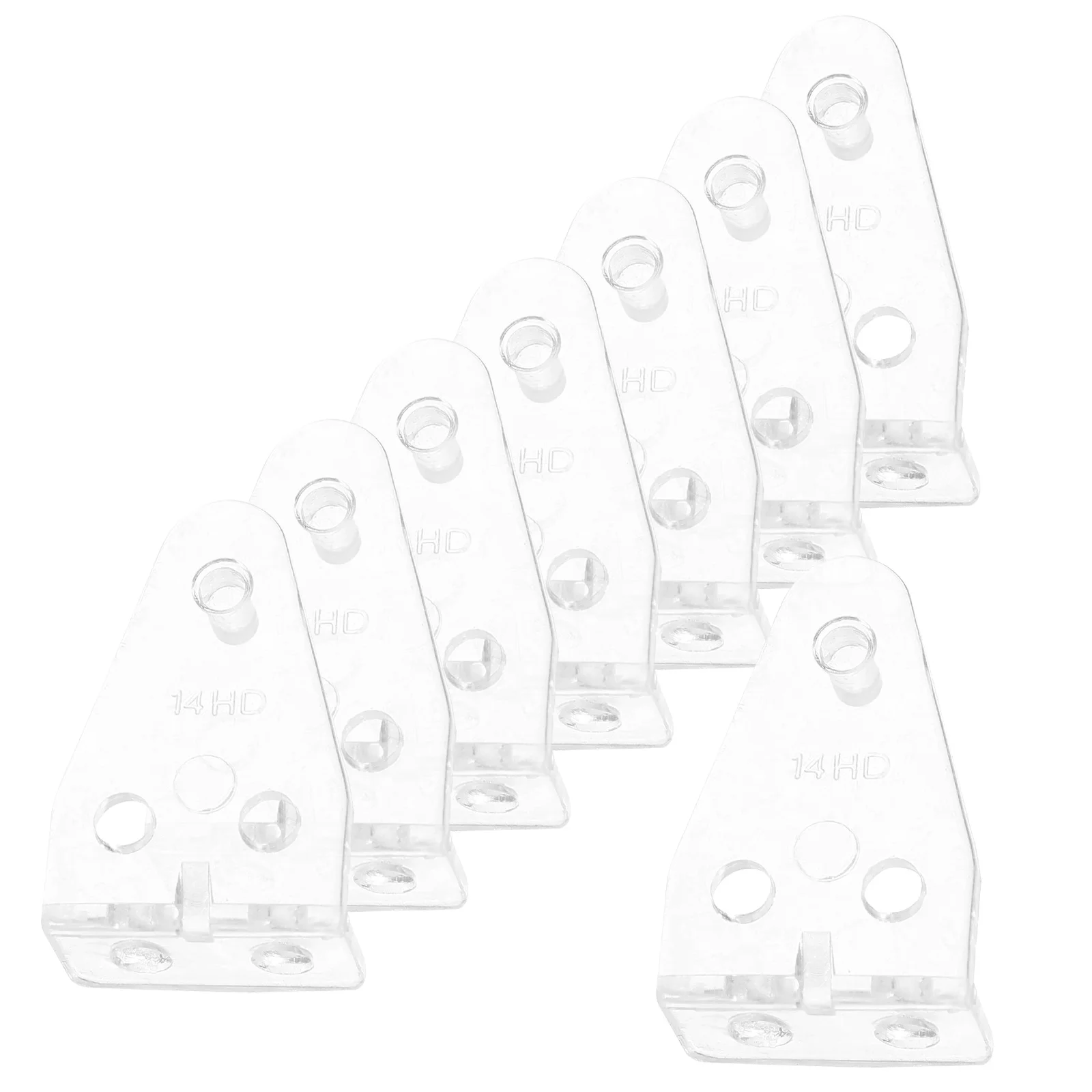 

40pcs Blinds Hold Down Brackets Clear Plastic Transparent Hook Set Venetian Blind Fixing Clips Bottom Rail Holders Curtain