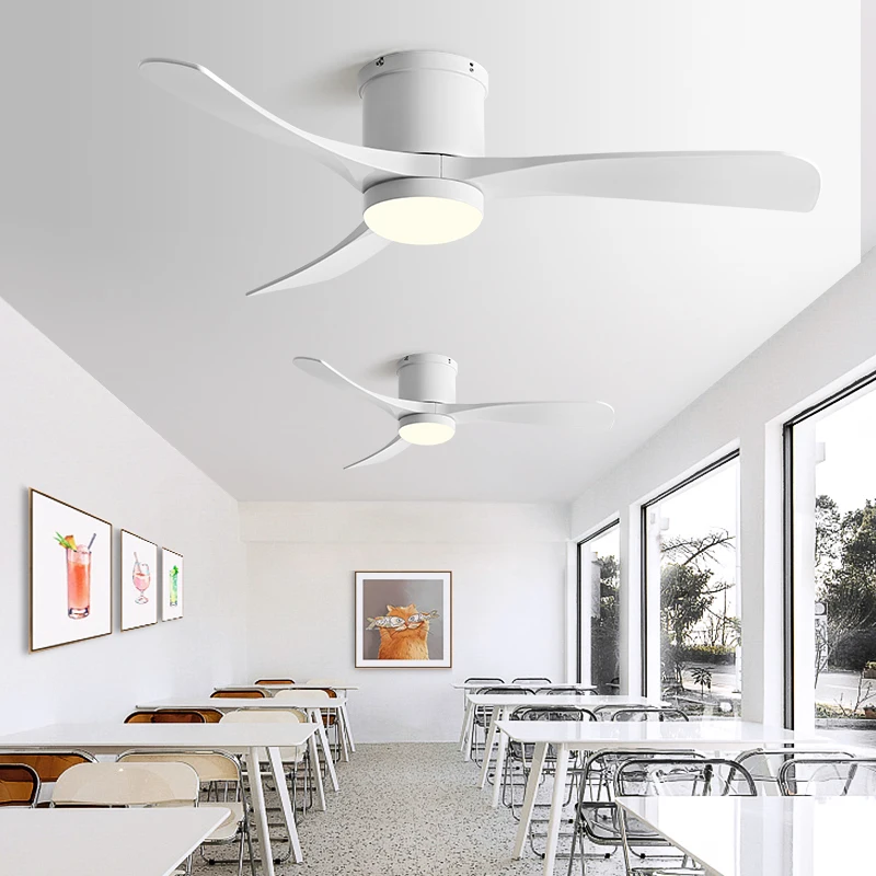 Imagem -02 - Led Ventilador de Teto com Luz e Controle Quarto e Casa Piso Baixo 110v 220v 56in