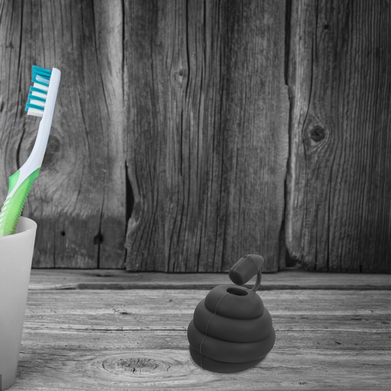 

Silicone Toothpaste Cap Dispenser Portable Easy Install Self-Sealing Squeezer for Bathroom Kids Use No Mess Control