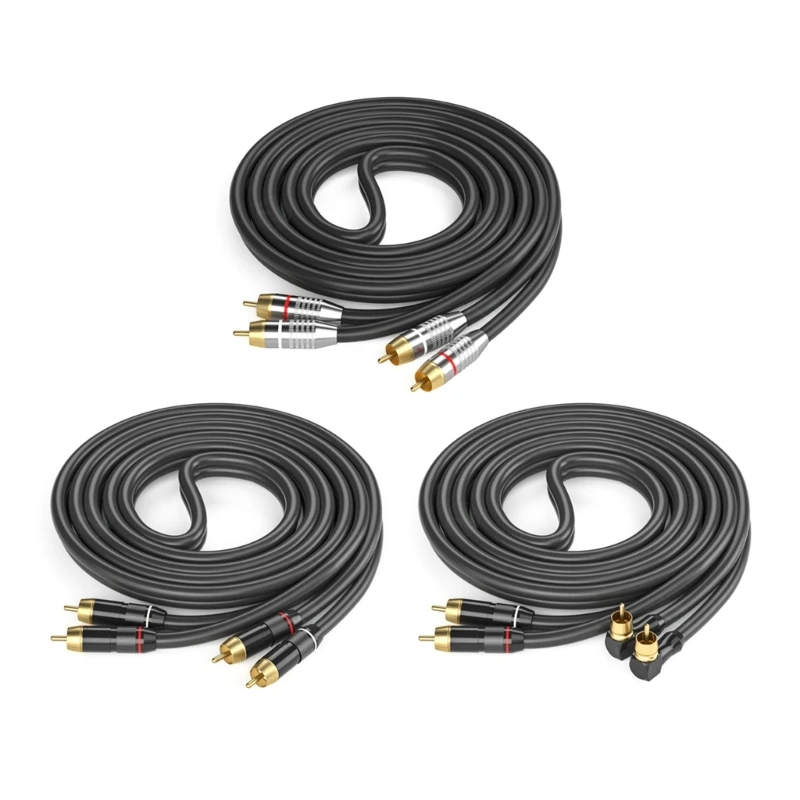 30cm-10m 2RCA mannelijk naar 2RCA mannelijk stereo Aux-kabelsnoer voor thuisbioscoop P8DC