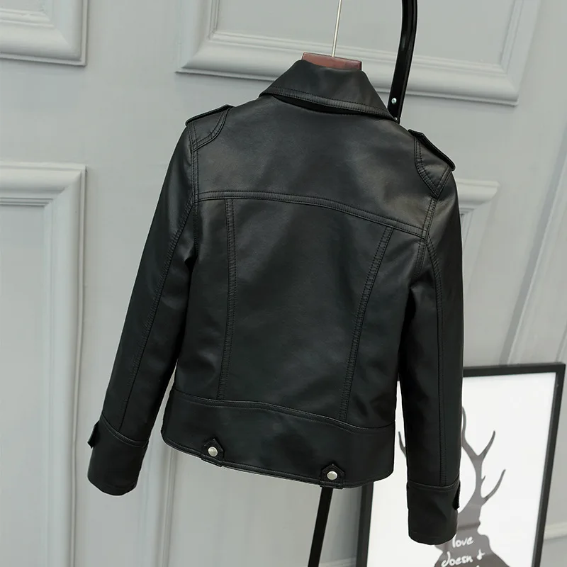 Korean Version of Slim PU Leather Jacket Women\'s  New Motorcycle Leather Short Coat