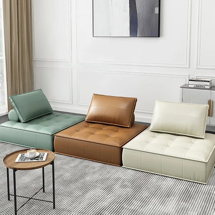 

//Modular Leather Sofa Single Piedmont Creative Blogger Living Room Couch Combined Kol Modular Sectional Square Sofa Furniture