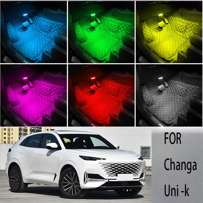 

FOR Changa-uni k LED Car Interior Ambient Foot Light Atmosphere Decorative Lamps Party decoration lights Neon strips