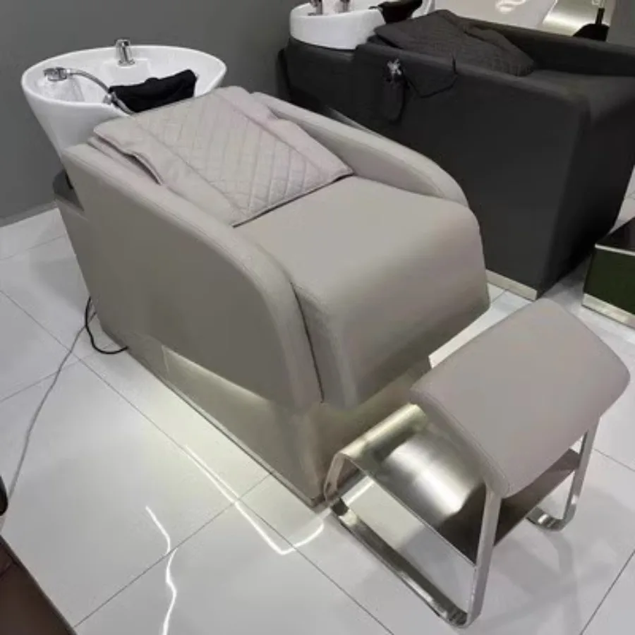 Relaxing Shampoo Chair Wash Hair Salon Spa Reclining Stylist Luxury Shampoo Chair Basin Mobile Potable Relaxing Cadeira Head Spa