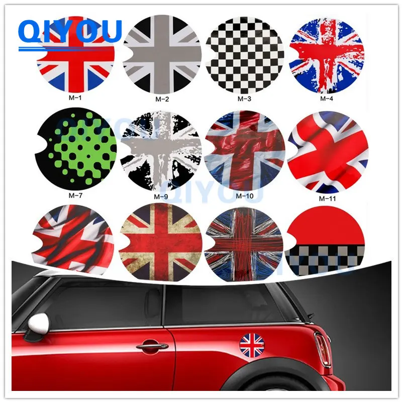 

11CM High Quality Gas Fuel Tank Cap Stickers Cover Car Sticker for Car Mini Cooper Cluban F55 F56 R55 R56 R60 R61 Car PVC Decal