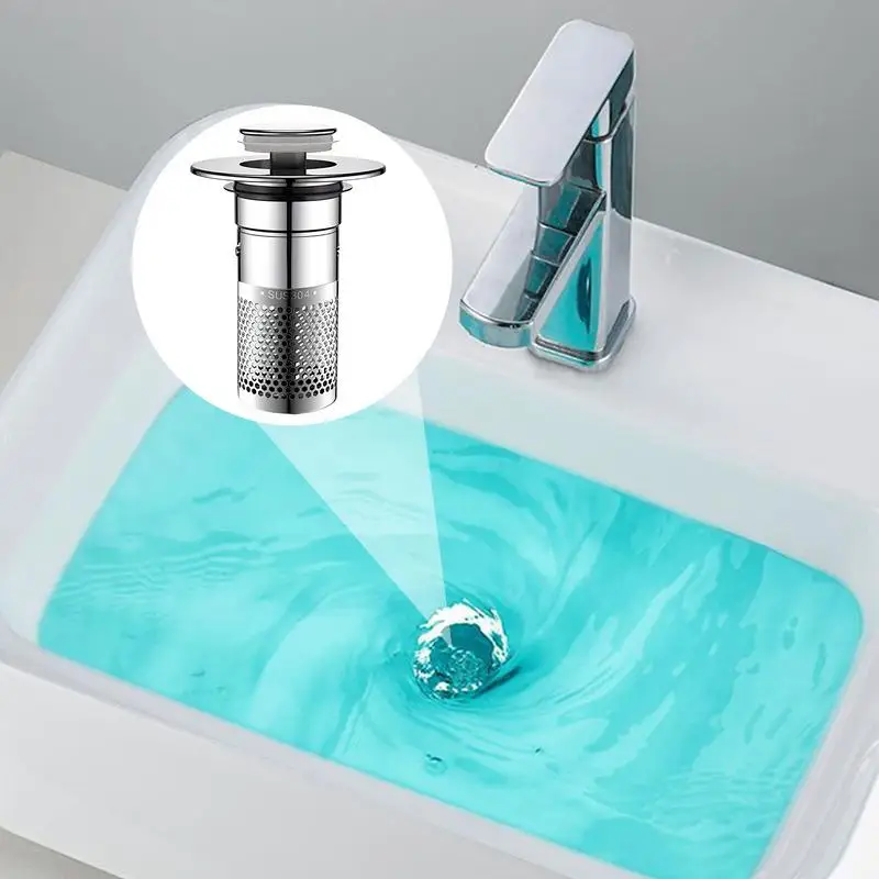 Filtro di scarico per lavello Catcher per capelli Tappo per perdite per lavabo Filtro di scarico per lavabo anti-blocco Accessori per il bagno della cucina