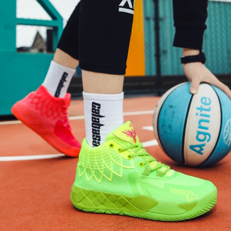 Sneakersy męskie buty do biegania chłopięce buty do kosza jesienne wysokie antypoślizgowe trampki sportowe na świeżym powietrzu trener kobiet lato