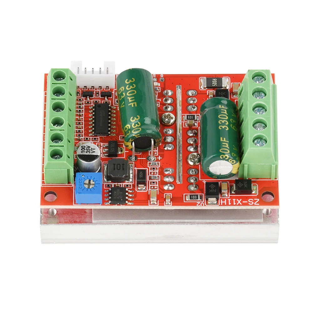 تيار مستمر 9-60 فولت 400 واط BLDC ثلاث مراحل فرش PWM موتور تيار مباشر مع قاعة وحدة تحكم المحرك محرك مجلس دعم 0-5 فولت PLC التحكم التناظري