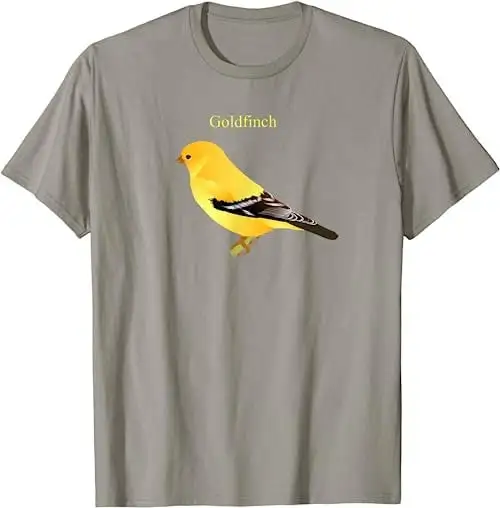 Goldfinch Songbird Cute Yellow Bird Art T Shirt SweaT 17493