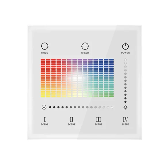 1 Zone 1-5 Channel Touch Panel DMX Master Controller 110-220VAC Input For Single Color Dual White RGB RGBW RGBCCT Strip Lights