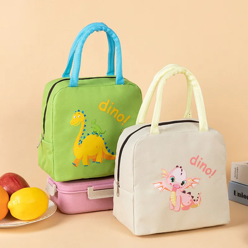 Fiambrera térmica con aislamiento de dibujos animados para niños, bolsas refrigerantes portátiles para estudiantes, bolsa de Picnic, contenedor Bento Lonchera nuevo